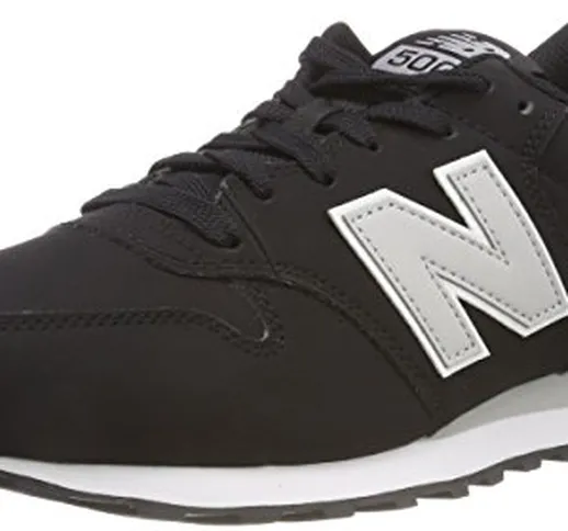 New Balance 500, Scarpe Sportive Uomo, Black/Grey Black/Grey, 43 EU