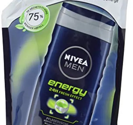 Nivea Men Energy, sacchetto di ricarica doccia shampoo (lingua italiana non garantita)