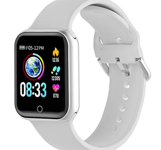 Smartwatch, KUNGIX orologio fitness Uomo Donna, Smart Watch Pressione Sanguigna & Cardiofr...