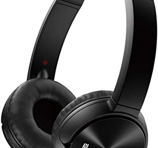 Sony MDR-ZX330BT Cuffie Wireless On-Ear, Batteria fino a 30 Ore, Bluetooth, NFC, Nero