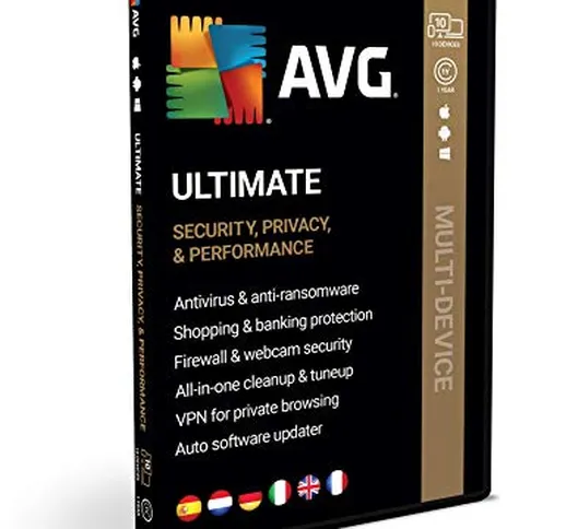 AVG Ultimate 2020 | Multi-dispositivo | 10 dispositivi | 1 anno | Box