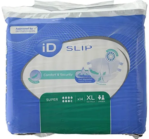 ID Expert Slip - incontinenza monouso - taglia XL (120-170 cm), confezione da 14 pezzi
