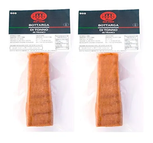 Bottarga di Tonno pinna gialla Su Tianu Sardu 250g GARANTITI - 2 confezioni da 100/150g -...