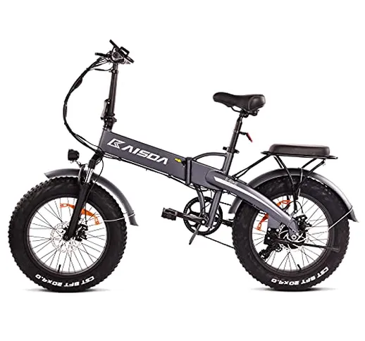 Fafrees Bici Elettrica Pieghevole, 20 Pollici Ebike, 500W Bicicletta Elettrica Pedalata As...