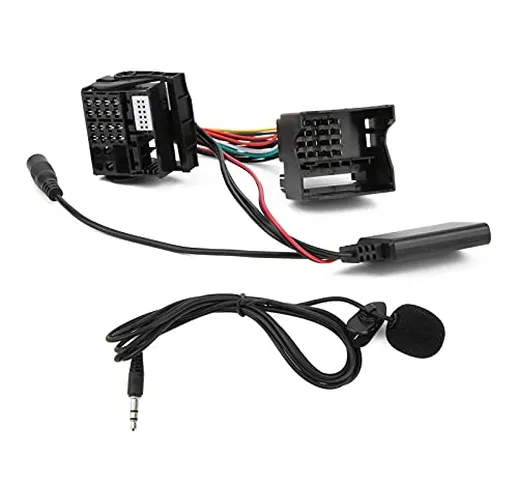 Akozon Cavi per Lettore Audio, Adattatore per Microfono per Auto da 150 Cm Bluetooth 5.0 C...