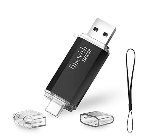 Chiavetta USB Tipo C 32 GB, 2 in 1 Type C Pennetta USB 32 giga USB C Pen Drive 32GB per PC...