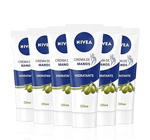 NIVEA NIVEA Crema di mani olio di Oliva – 100 ML – 6 pezzi