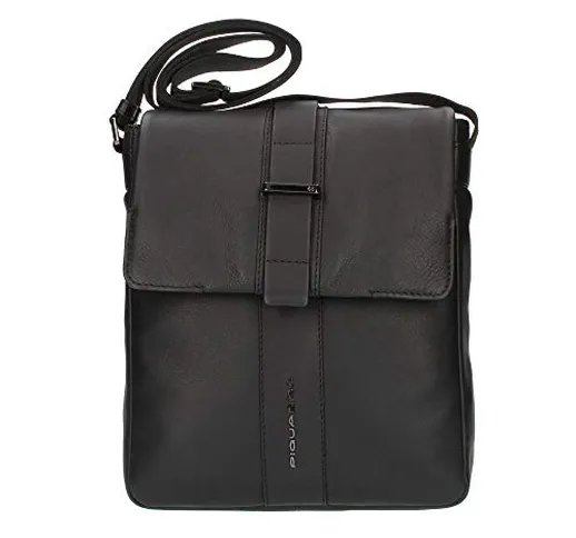 PIQUADRO Borsello Medio patta Pelle Nero Porta iPad BAe Ca4602s98/n 22 x 28 x 7,50