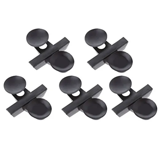 Ncbvixsw 5pcs Acquario Pesce Serbatoio Ventosa Divisore Nero Plastica Foglio Titolari Cald...