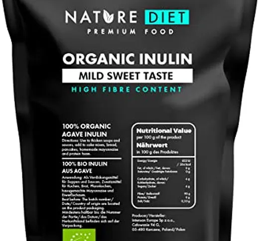 Nature Diet - Inulina biologica di agave 1 kg | Prebiotico naturale