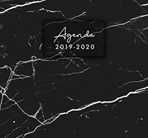 Agenda 2019-2020 italiano: Agenda settimanale 2019 2020 18 mesi, Agenda giormaliera metà a...