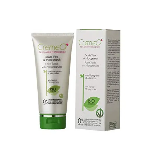 Cremeò - Scrub viso biologica con microgranuli di albicocca(75ml)