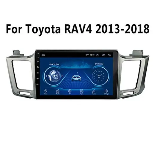 per Stereo Toyota Rav4 2013-2018- Autoradio GPS Navigation Player MirrorLink NAV, con Blue...