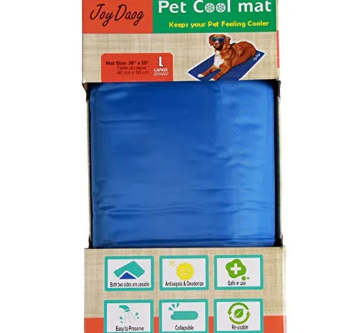 Tappetino per cani per cani di taglia grande, Pet Cool Pads di JoyDaog, L (90 * 50cm)