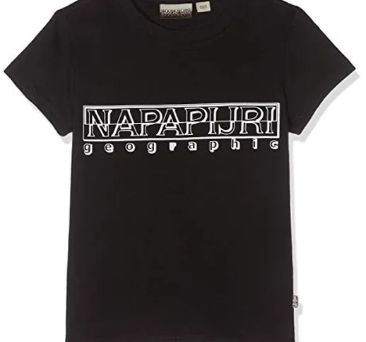 NAPAPIJRI K Soli SS T-Shirt, Nero (Black 041), 3/4 Anni Bambino