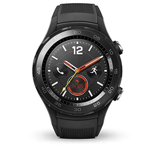 Huawei Watch 2 Smartwatch, 4G/LTE, 4 GB Rom, Wear OS by Google, Bluetooth, WiFi, Monitorag...