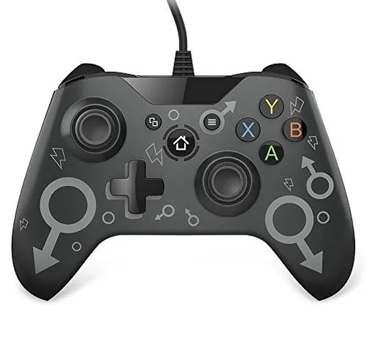 Controller Xbox One Cablato, VINSIC Controller Xbox Design Ergonomico Joystick per PC Dopp...