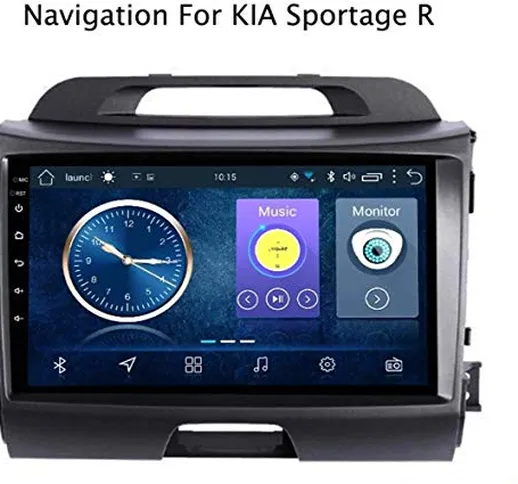 Car Stereo GPS Navigation Android 8.1 9" Multimedia Player per KIA Sportage R 2010-2016 Su...