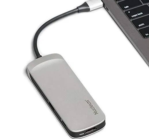 Kingston C-HUBC1-SR-EN - Hub USB C, Adattatore Tipo C con USB 3.0, HDMI, SD/MicroSD, Alime...