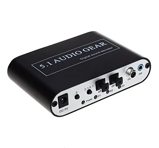 SOUTHSKY 5.1 Audio Rush Digital Sound decoder convertitore digitale, SPDIF ottico, Dolby c...