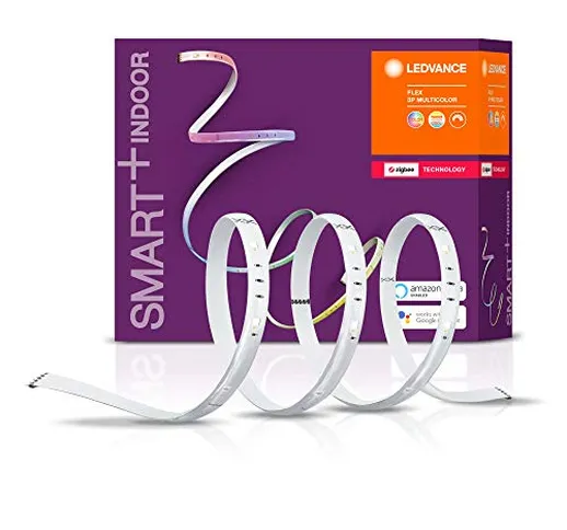 Ledvance Smart Flex RGBW, Striscia LED Zigbee, Luce Colorata, Kit Base, 180 cm