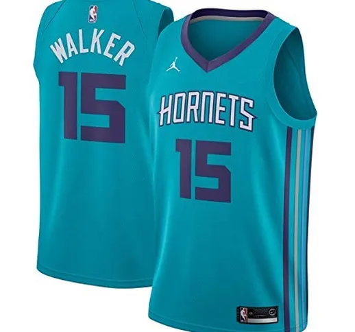 Lalagofe Kemba Walker, Charlotte Hornets, 15 Basket Jersey Maglia Canotta, Azzurro, Maglia...