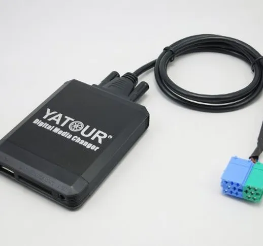 Yatour YM-06-BEK-BT Adattatore per autoradio USB , SD , AUX, MP3, vivavoce Bluetooth compa...