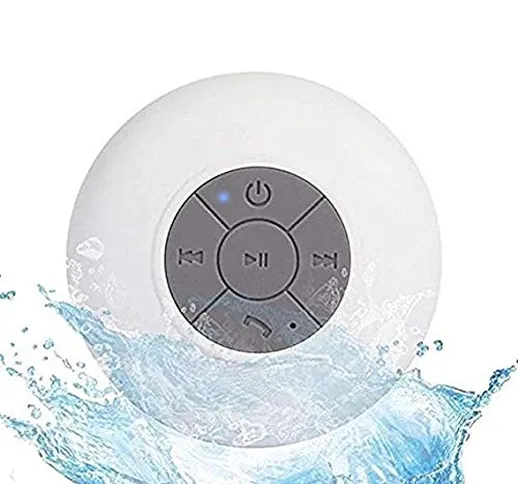 Hipipooo portatile mini HiFi impermeabile doccia piscina wireless speaker vivavoce Bluetoo...