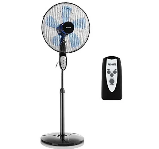 KLARSTEIN Summerjam - Ventilatore a Piantana, Rotore 16" (41 cm), Consumo Energetico: 50 W...