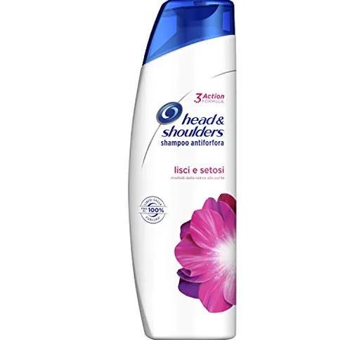 Head & Shoulders Lisci e Setosi Shampoo Antiforfora, 250 ml