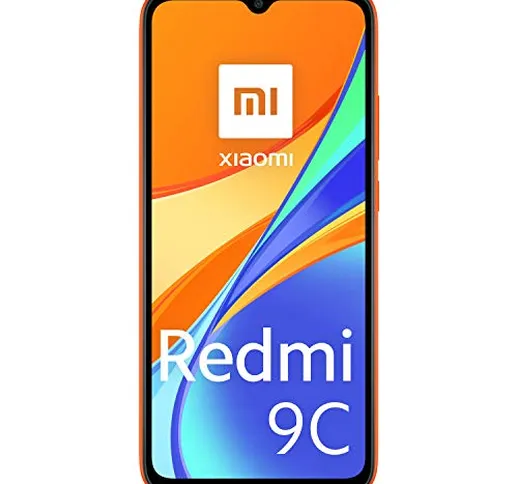 Xiaomi Redmi 9C Smartphone, 4GB+ 128GB, 6.53" HD+ Dot Drop Display 5000mAh (typ), 13 MP, c...