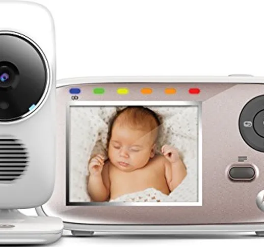 Motorola MBP667 Connect: Wi-Fi baby monitor video con schermo LCD a colori da 2.8", modo e...