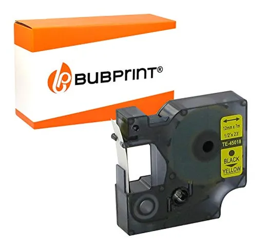 Bubprint - Nastro adesivo compatibile con Dymo 45018 S0720580 per Labelmanager 100 120P 15...