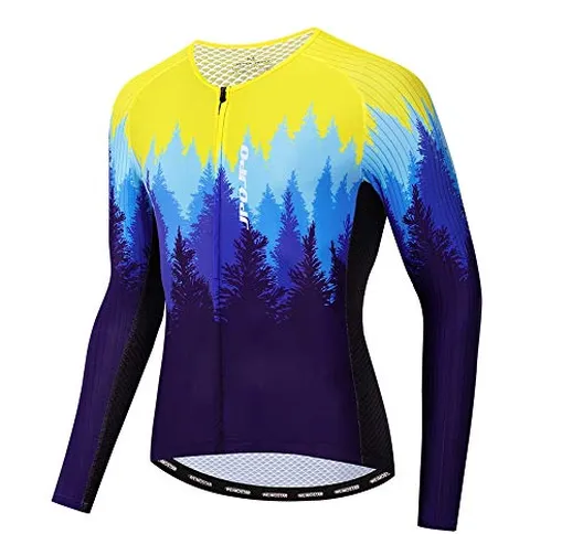 Weimostar Bike Long Jersey Uomini Ciclismo Maglie Mountain Road Bicicletta Top MTB Camicie...