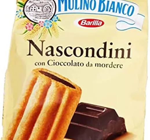 Mulino Bianco Biscotti Frollini Nascondini con Cioccolato da Mordere, Senza Olio di Palma,...