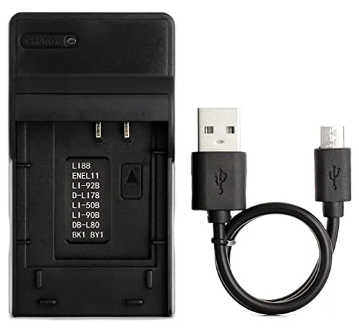 LI-70B USB Caricatore per Olympus D-700, D-705, D-710, D-715, D-745, FE-4020, FE-4040, FE-...