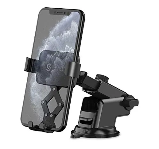 Syncwire Supporto Auto Smartphone gravità - Porta Telefono per Cruscotto e Parabrezza Bloc...