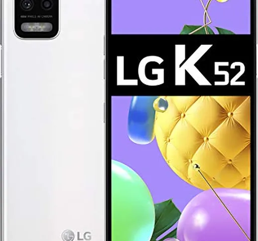 LG K52 Smartphone Dual SIM con 5 fotocamere, Sensore 48MP, Display 6.6'' HD+, Memoria 64GB...