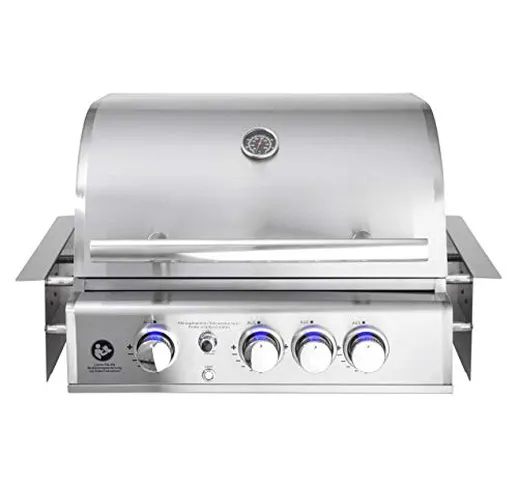 Allgrill Top-Line Chef M Built-In - Barbecue a gas da incasso con Air System in acciaio IN...