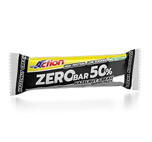 ProAction Zero Bar 50% (crema di nocciole, 1 barretta da 60 g)