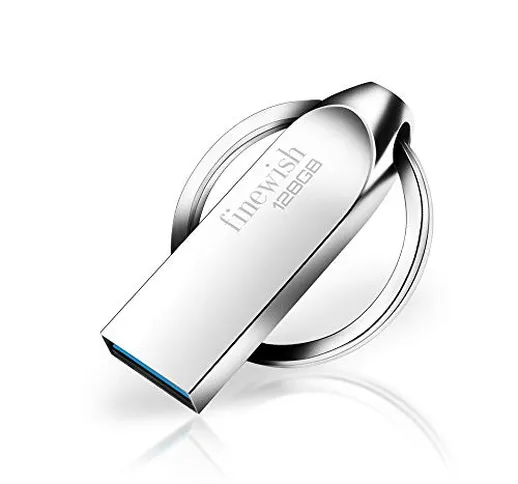 HAODIUSB88 Chiavetta USB 128 GB 3.0, Mini USB 3.0 Pen Drive 128 GB Portatile Penna USB 128...