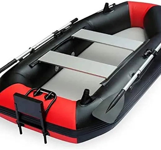 COUYY Folding Kayak - 2-Person Kayak Gonfiabile Set con Barca Gonfiabile, Due Remi e Motor...