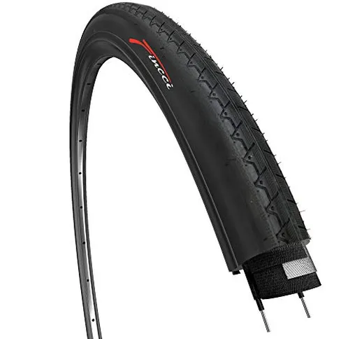 Fincci 700 x 28c 28-622 Pneumatico Copertone per Ciclo Gara Strada Corsa Turismo Bici Bici...