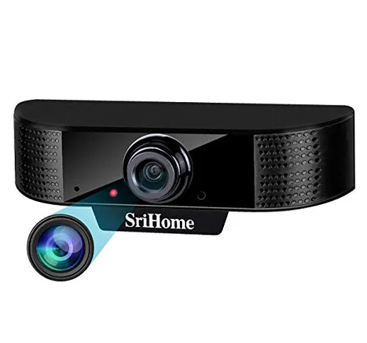 ENONEO Webcam PC con Microfono Webcam HD 1080P Spina & Giocare USB 2.0/3.0 Streaming Web C...