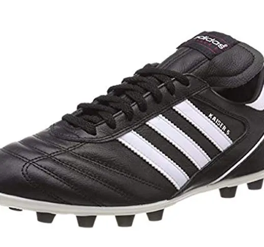 Adidas Kaiser 5 Liga, Scarpe Da Calcio Da Uomo, Nero (Black/Running White Ftw/Red), 45 1/3...