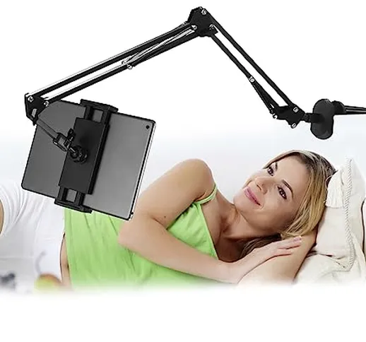 Supporto tablet da letto,Supporto Cellulare a Collo di Cigno girevole 360°,supporto letto...