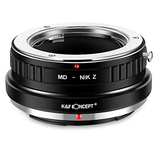 K&F Concept Anello Adattatore per Obiettivo Minolta Rokker SR MD MC a Fotocamera di Nikon...