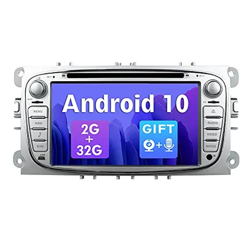 SXAUTO Autoradio Android 10 Compatibile Ford Focus Mondeo S-Max Galaxy C-Max - Gratuita Ca...