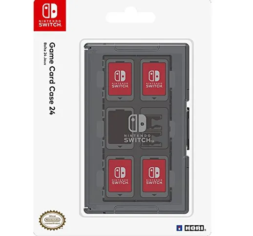 Hori Porta Cartucce 24 giochi (Nero) - Ufficiale Nintendo - Nintendo Switch