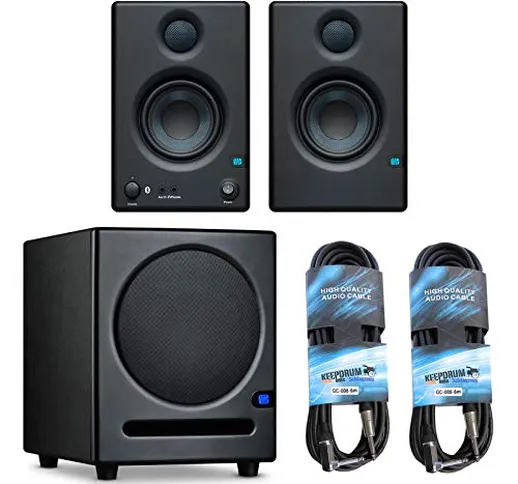 Presonus Eris 3.5 BT - Altoparlanti multimediali attivi con Bluetooth + Subwoofer 8 + 2 ca...